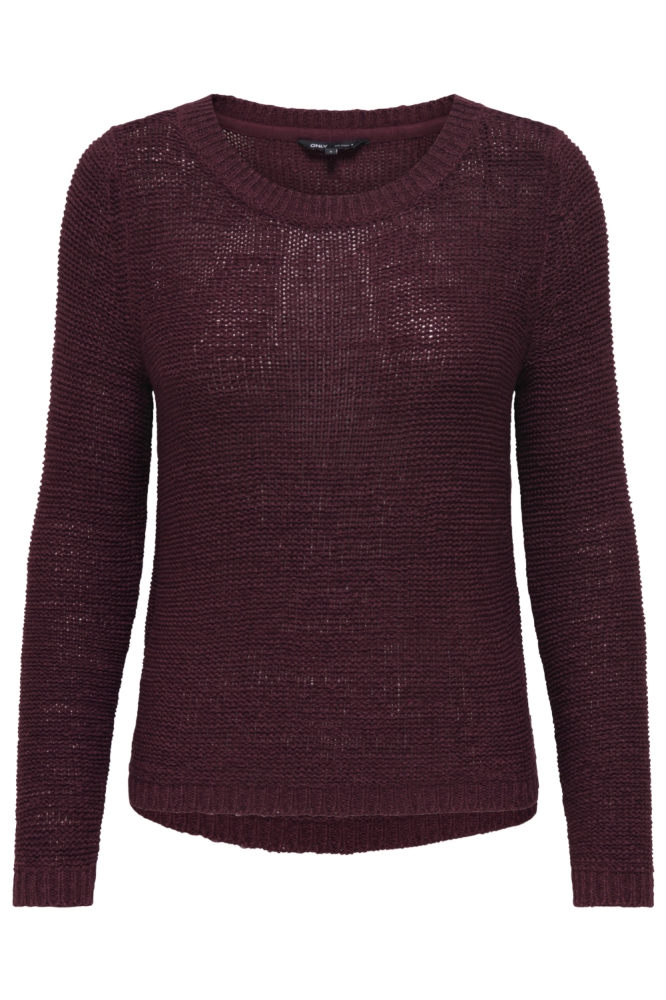 ONLGEENA XO L/S PULLOVER KNT NOOS 15113356 CABERNET
